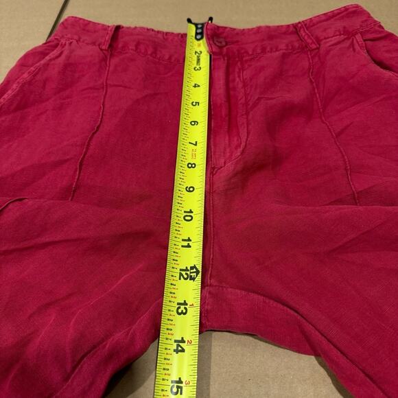 🍁Young Fabulous and Broke Linen Blend Slouchy Straight Leg Relaxed Pants Trouser - Picture 11 of 13